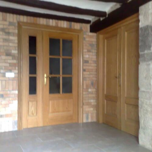 Puertas exterior Cristal y madera